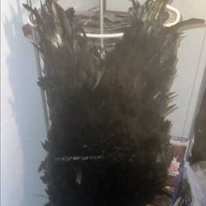 Black Feathered Dress